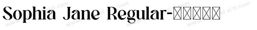 Sophia Jane Regular字体转换